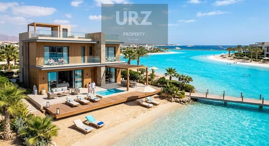 The best time to invest in Ras El Hekma a double-view chalet with sea views from all rooms and a lagoon located next to Hacienda Hanish