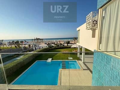 Stand-alone villa for sale in North Coast fully equipped with a stunning full sea view Enjoy a 30% discount with the remaining balance payable in in