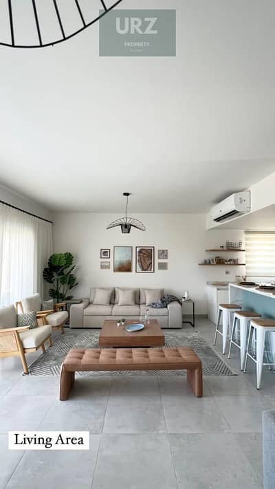 Panoramic location on Ras El Hekma Bay and a prime investment opportunity a fully furnished chalet for sale in Modon near Silver Sands and Almaza Bay.