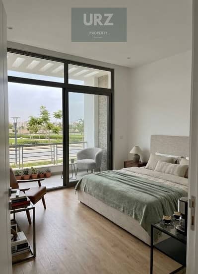 Double-view apartment in Taj City opposite Cairo Airport 12year installments prime location near Al Rehab Mountain View  Swan Lake