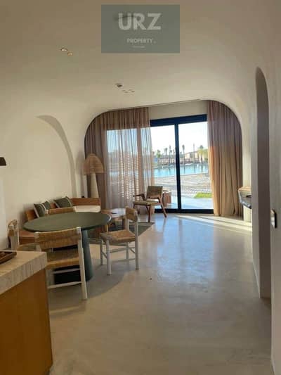 First-row lagoon chalet for sale in North Coast with flexible installments near Marassi Almaza Bay Marassi Baghous Summer   Beit El Bahr