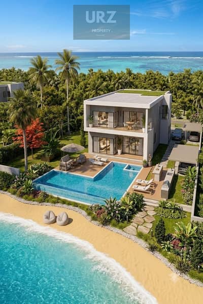 Standalone villa private swimming pool luxury finished prime sea view North Coast next Perla Sol Ras El Hekma Waterway Southmed TMG