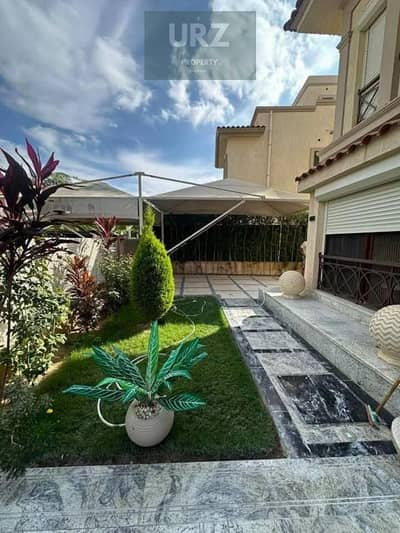 Benefit from 50 discount and pay 12 million only own villa with direct LANDSCAPE view from all sides in compound connecting New Cairo and Mostakbal