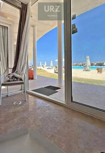 Two-bedroom chalet, first row on Crystal Lagoon, for sale in Ras El Hekma North Coast next to modon near Mountain View cali coast dose  La Vista