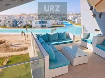With a minimal down payment own a fully finished chalet with air conditioning and a full panoramic sea view in Ras El Hekma near Sol Emaar and Safia