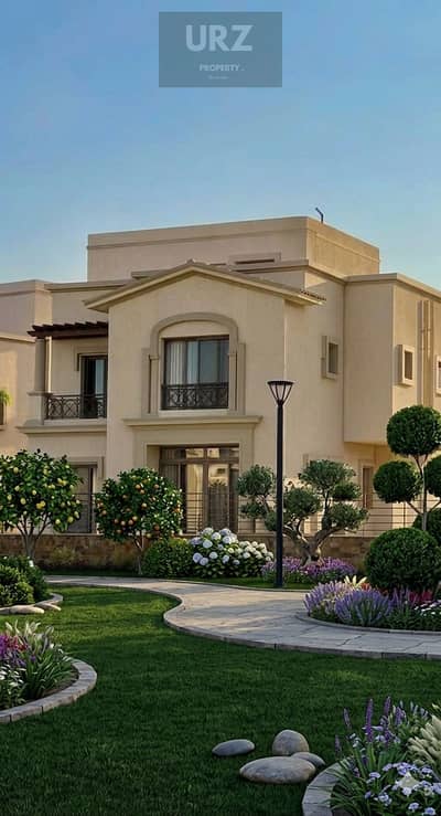 standalone villa 3 floors landscape view from all rooms in Butterfly Mostakbal City near Palm Hills Capital Gardens minutes from Bloomfields
