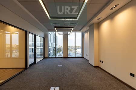 Office for sale fully finished with ACs immediate viewing and 7 year installments on Suez Road New Cairo near Cairo Airport Rehab and Mivida