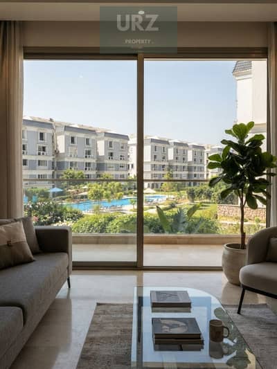 Corner apartment at launch price with 10 year installments panoramic view over the largest landscape prime Fifth Settlement location directly on 90th