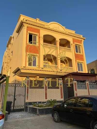 A third-floor apartment with the most beautiful garden view at Al-Yasmeen Villas 3     a special location close to North Teseen and Ahmed Shawky Axis and Sadat Axis