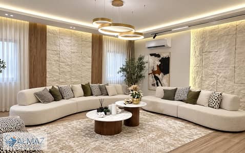 Furnished 162-square-meter apartment for rent in the Southern Investors District (Al-Mostathmereen Al-Janoubeya), Fifth Settlement, near Gamal Abdel N