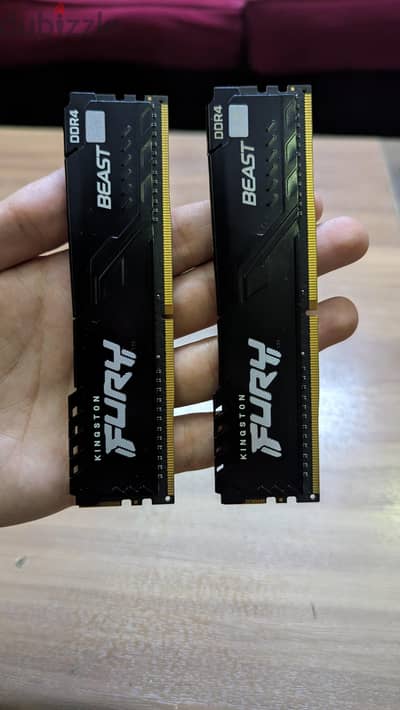 ram fury beast ddr4 16 giga 2x8 3200 ميجا هرتز