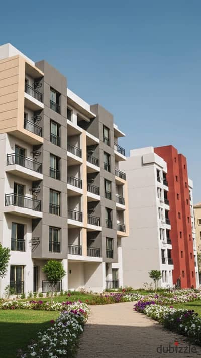 81m² apartment for sale in Ashgar Heights, October Gardens, directly on Zewail Road, with 10% down payment and installments up to 8 years