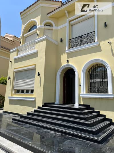 Villa classic resale 420m 4 bedrooms Algarrobo Spanish design ready to move for sale in prime location in Hyde park New Cairo