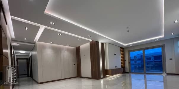 Direct apartment on the Suez road finished with kitchen and air conditioning in the heart of Al Shorouk in front of Madinaty View Lagoon and landscape