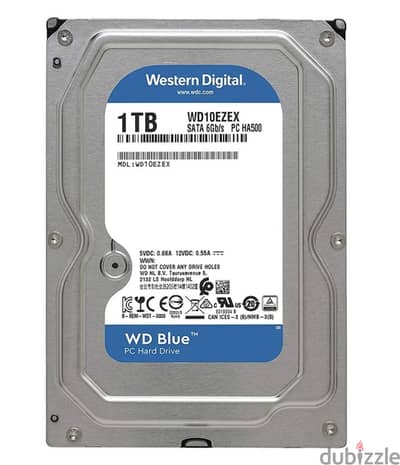 Western Digital Hdd 1TB for Desktop - Blue, 3.5in