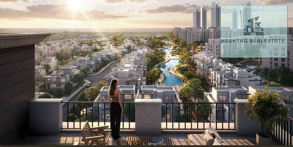 Own your unit at One Hyde Park with a 5% down payment and installments over 10 years. Main text: The strongest real estate opportunity in the extension of Fifth Settlement (sixth district)