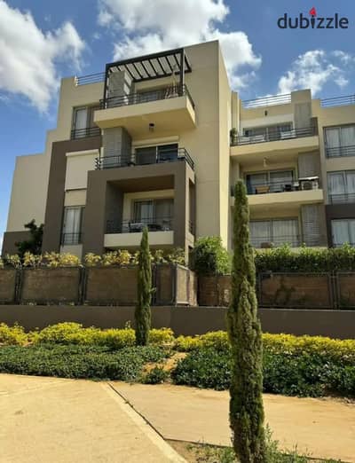 A finished apartment in a garden in Palm Parks next to Swan Lake near Arkan Plaza Palm Parks Palm Hills