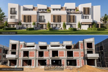 بخصم 35% مع التقسيط امتلك فيلا تاونهاوس فاخره جاهزه للمعيشه و الاستلام 2028 سور بسور مع Haptown حسن علام و بجوار مدينتي و الرحاب في Scenes