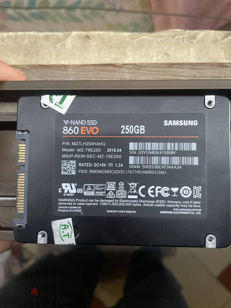 Samsung 860 evo 250gb 1