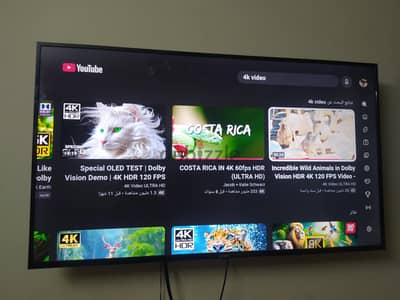 شاشه  كونتكس 55 سمارت 4k  حاله ممتازه  ريسيفر داخلى