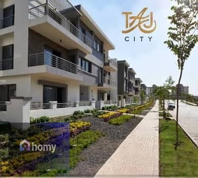 For sale: A highly distinctive, north-facing apartment in Taj City (First Settlement). Ready for immediate handover, situated on a prime floor with an