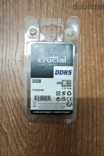 Laptop Ram ddr5 5600mhz 32gb رامة لاب توب 32 جيجا