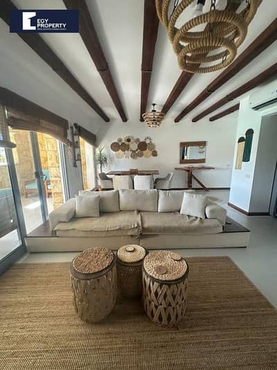 Fully furnished chalet for sale over lagoon ready to move in gouna red sea