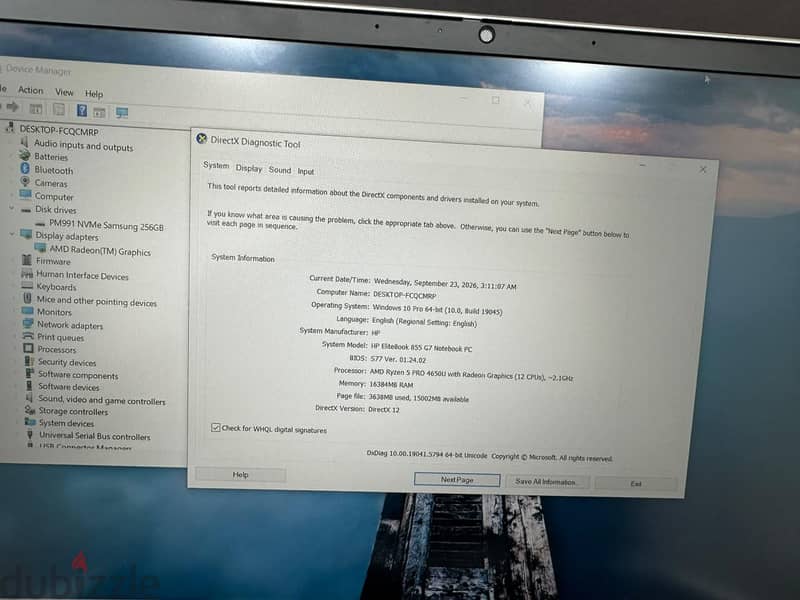 Hp elitebook 855 G7 11