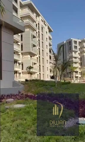 Pay 894k DP & get your keys! Ready ultra super lux apt with private garden in New Capital, facing Green River & mins to BUE.