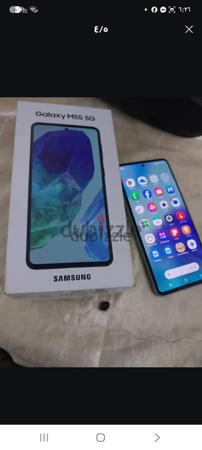 سامسونج موديل m55 5G 128GB 8RM ممكن بدل بي ايه ٥٧ كسر زيرو مع دفع فرق