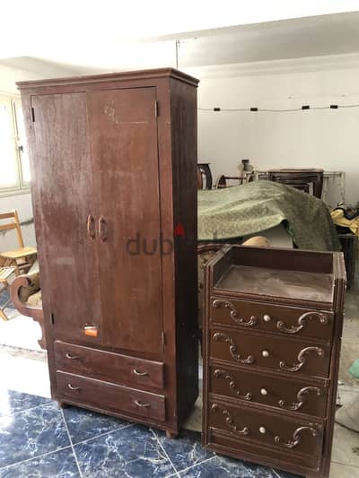 سرير صغير و دولاب و شفونيره
