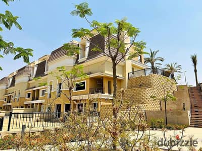 For Sale: The last corner S-Villa in Sarai Compound (near Madinaty and Mostakbal City), available with a 12-year installment plan.