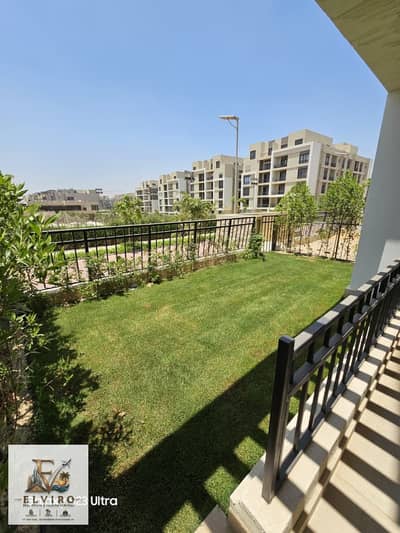 Premium Apartment With Private Garden Furnished with Modern Furniture For Rent in Al Marasem (Fifth Square) - 5th Settlement