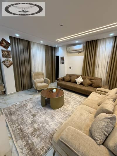 Furnished duplex for rent in Zizinia Family, Fifth Settlement (near the American University and the British School). First-time occupancy (brand new).