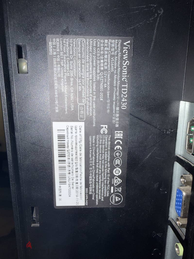 Viewsonic TD2430 1