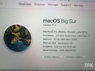 Macbook Pro Rtina 15” 2013