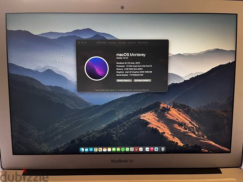 Apple macbook air 13’ 2017 with box and charger 8
