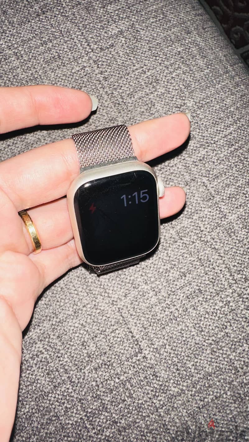 Silver apple watch for sale 5