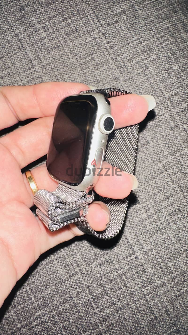 Silver apple watch for sale 6