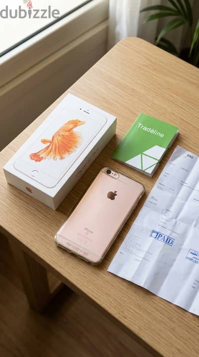 للبيع: iPhone 6s Plus (32GB) - روز جولد بحالة ممتازة بالعلبة والفاتور
