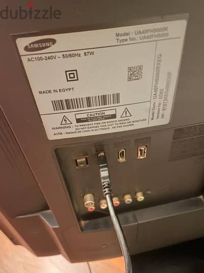 شاشة سامسونج 40 بوصة LED Full HD حالة ممتازة - UA40FH5000R