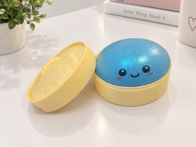 secret ultra-rare iridescent glitter orbeez squishy dumpling lightblue