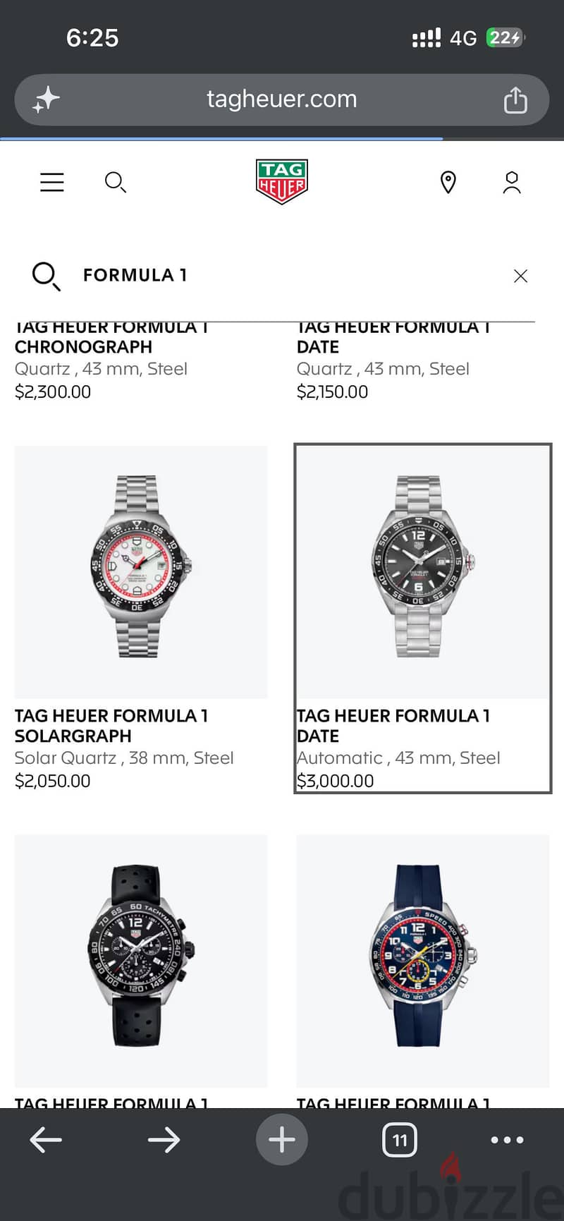Tag heuer formula 1 3