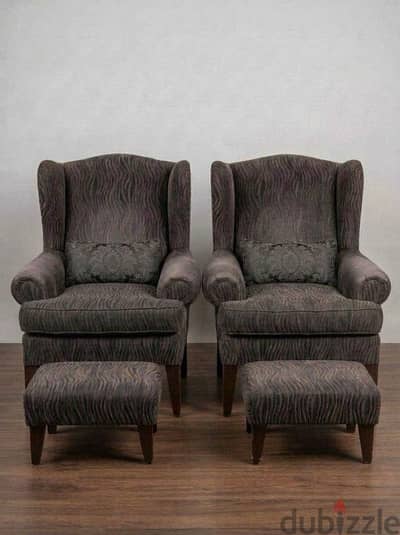٢ برچير و ٢ مسند  قدم