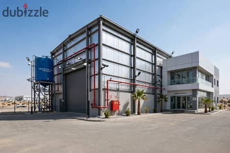Warehouse for rent in Badr City, a distinctive location near the Suez Road