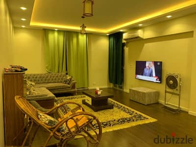 A furnished apartment for rent in Al Rehab City 2 (First Settlement). It is conveniently located near all amenities, the Eastern Market, the restauran