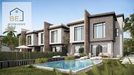 Corner Townhouse  For Sale in Creek Town, New Cairo  One of the best locations in the project  One of only four townhouses