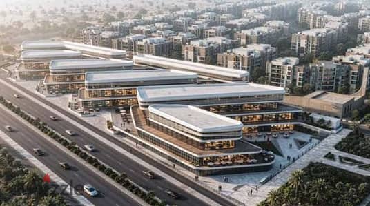 Shop in the outdoor in front of Zewail University and Zamalek Club, guaranteed traffic 100%. Pay 10% and installment over 7 years at opening prices.