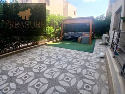 furnished Apartment with garden for rent in Al Marasem – Fifth Square - new cairo