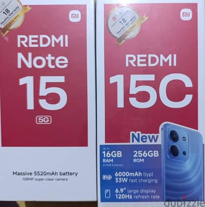 شاومى نوت 15   و  شاومى 15c